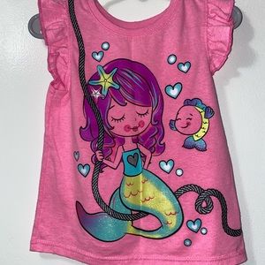 Toddler Girls’ Pink Short Sleeve Graphic Tee - size 3T